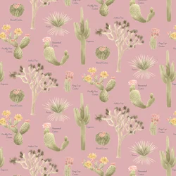 Mojave Desert Cacti-mønster, 2021 (grafittblyant og digital)