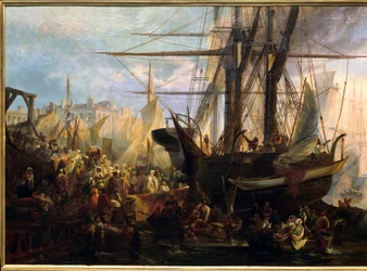 Embarkment of Abd El Kader (Abd El-Kader, algerisk politiker og filosof
