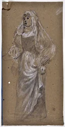 Kvinnestudie (tegning)