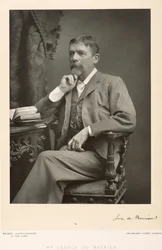 George du Maurier (1834-96), kunstner, tegneserieskaper og romanforfatter, portrettfotografi