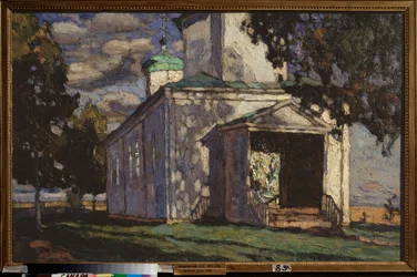 En sommerdag. Maleri av Stanislav Yulianovich Zhukovsky (Zhukovsky) (1873-1944), olje på lerret