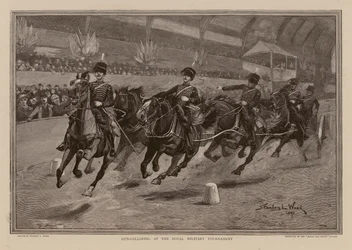 Kanongaloppering på Royal Tournament (gravering)