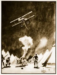 Bombing the Turks at the Dardanelles, illustrasjon fra 
