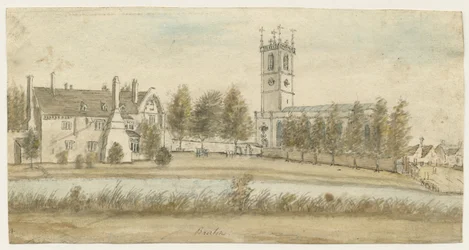 Burton-upon-Trent Abbey: akvarellmaleri, og [c 1795] (maleri)