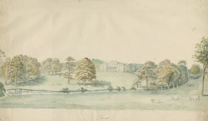 Canwell Hall: tonet blyanttegning, nd [1762-1802]]
