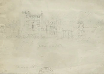 Caverswall Castle: blyanttegning, nd [c 1800] (tegning)