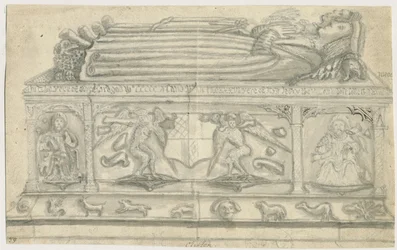Clifton Campville Church - Vernon Monument: blyanttegning, nd [1762-1802]