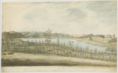 Forton - Aqualate Hall: vannfargemaleri, nd [1762-1802]