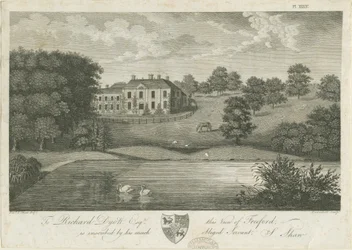Freeford Hall: gravering, nd [1797] (trykk)