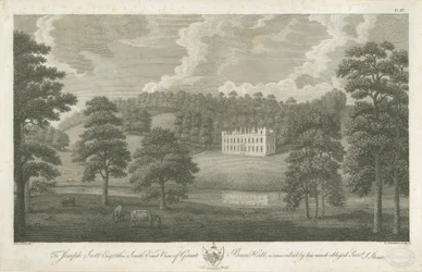 Great Barr Hall: gravering, nd [1762-1802]