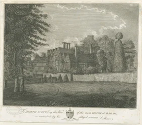 Great Barr Village - Old Tudor House: gravering, nd [sent på 1700-tallet] (trykk)