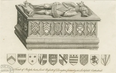 Lichfield Cathedral - Tomb of Lord Bassett: gravering, og [c 1791] (trykk)