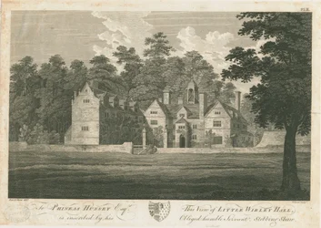 Norton Canes - Little Wyrley Hall: gravering, nd [1762-1802] (trykk)