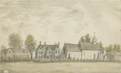Pipe Ridware kirke og herregård: vannfargemaleri, nd [1762-1798]