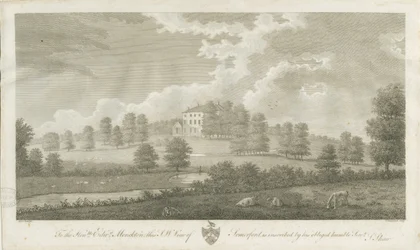 Somerford Hall: gravering, nd [1762-1802] (trykk)