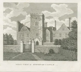 Stourton Castle: gravering
