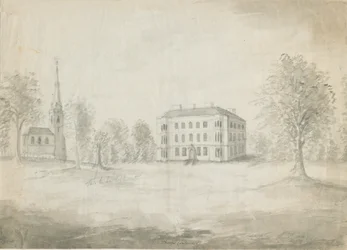 Thorpe Constantine Church and Hall: blyant- og vasketegning, nd [1762-1802]