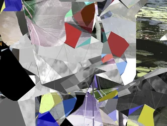 Abstrakt geometrisk landskap