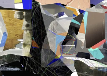 Moderne geometrisk collage