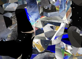 «Shattered Blue» – abstrakt