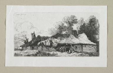 Landskap med polsk gård