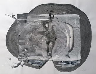 Abstrakt grå figur