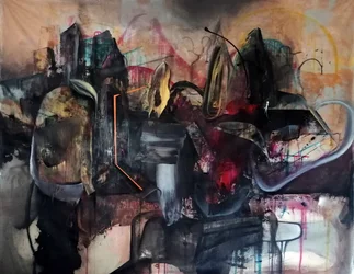 Mørk abstrakt urban strøm