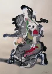 Ekspressiv abstrakt figur
