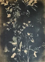 Botaniske blader i vintagestil