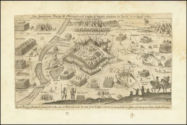 Den svært berømte Neuhausel-plassen på den ungarske grensen, beleiret av tyrkerne 13. august 1663