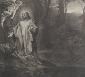 Kristus på Oljeberget, med en engel øverst til venstre, 1783-1812.