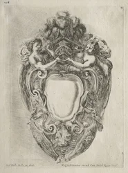 Samling av forskjellige caprices og nye design av kartusjer og ornamenter: nr. 3