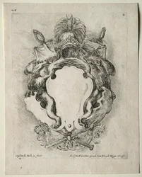 Samling av forskjellige caprices og nye design av kartusjer og ornamenter: nr. 4.