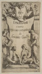 Frontispice for Epigrammi de Guelfi, ca. 1636.
