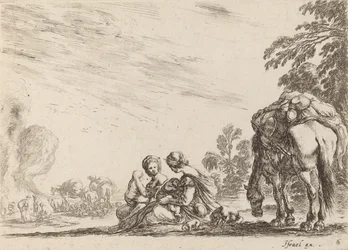 Sigøynere i hvile, 1642.