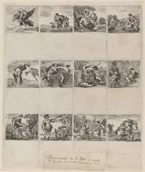 Mytologiske spillekort, 1644.