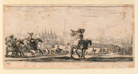 Plate 12, fra "Designs for Some Troop Conduct, Cannons, and Attacks on Towns"
