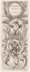 Tallerken, fra serien Ornamenti o grottesche (Ornamenter eller Grotesques)