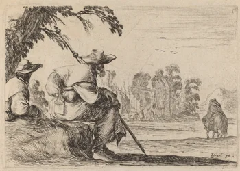Sittende pilegrimer, 1642.