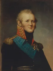 Portrett av keiser Alexander I 1777-1825, 1809