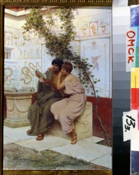 En ode. Maleri av Stepan (Stefan) Vladislavovich Bakalovich (1857-1947). Olje på tre. Regionalt M. Vrubel kunstmuseum, Omsk
