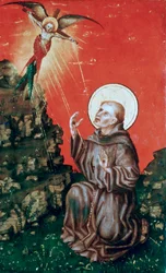 St Francis mottar Stigmata, c1430-1451