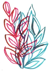 Bloom, 2016 (blekk på papir)