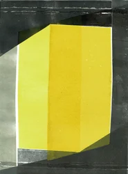 Oblique I, 2020, monoprint på papir