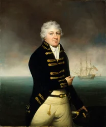 Portrett av en kaptein i East India Company, ca. 1800 (oljemaleri)