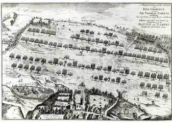 Forberedelse til slaget ved Naseby, utkjempet 14. juni 1645 publisert i 
