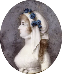 Portrett av contess Elizaveta Borisovna Shakhovskaya 1773-1796, 1790-tallet