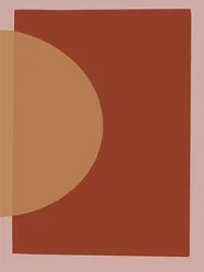 Varm, geometrisk abstrakt kunst