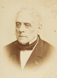 Daniel François Esprit Auber - Portrett av komponisten Daniel-Francois-Esprit Auber (1782-1871), av Fotostudio Reutlinger, Paris . Albumin bilde. Privat samling