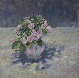 Rosa i stripete kanne, 2013,